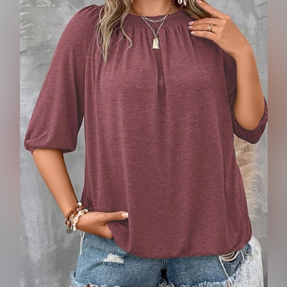 Women’s soft, loose fitting top.